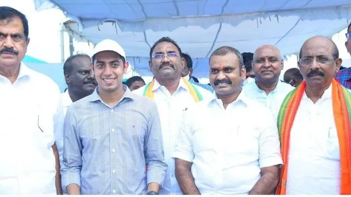Photo from AP Fisheries Department coverage of Nishanth Reddy